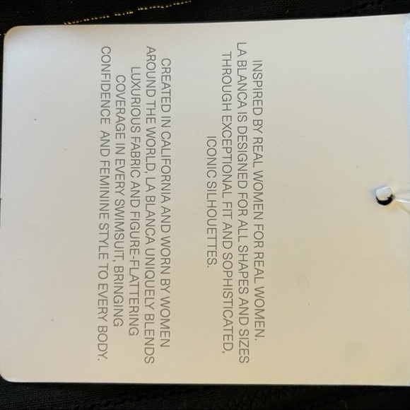 NWT La Blanca Black Cut out Front Tie Dress in XS - Picture 7 of 11